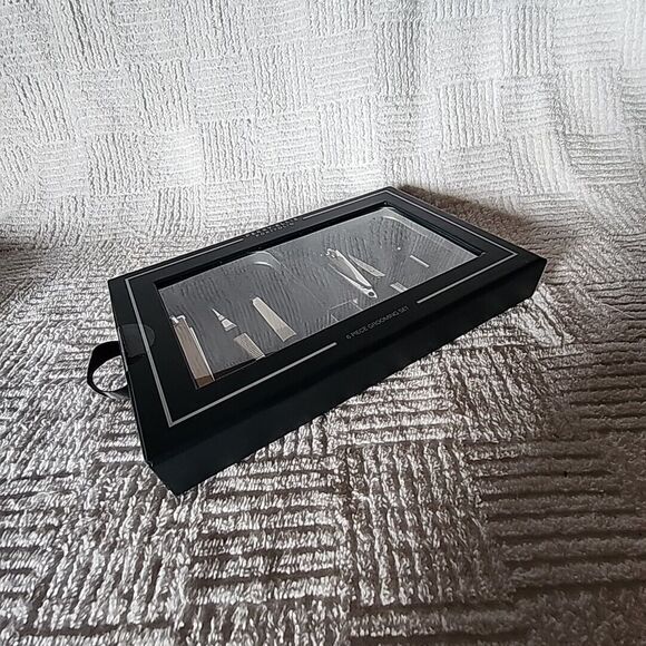 Perry Ellis Portfolio 6 Piece Grooming Set Green Case Gift Boxed New - Picture 8 of 9